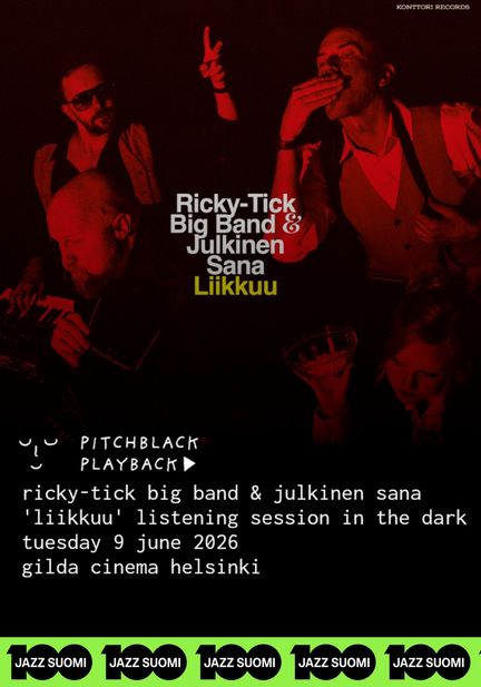 Ricky Tick Big Band & Julkinen sana - Liikkuu juliste