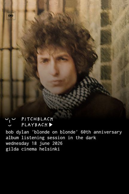 Pitchblack Playback: Bob Dylan 'Blonde on Blonde' juliste