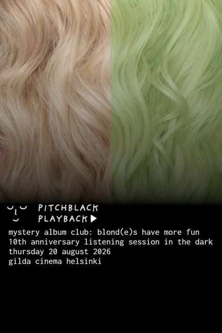 Pitchblack Playback: Mystery Album Club - Blond(e)s Have More Fun juliste